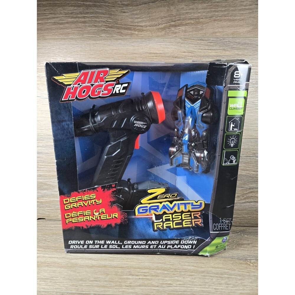 Brand New Air Hogs RC Zero Gravity Laser Racer Boy Kids Race Car Toys - Blue !!